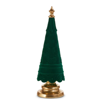 ARBOL NAVIDEÑO FLOCKED 16.5"-GREEN