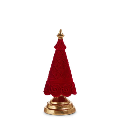 ARBOL NAVIDEÑO FLOCKED 11.5"-RED
