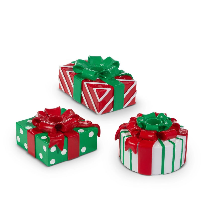 CANDELABRO FORMA DE REGALO 5" ASST