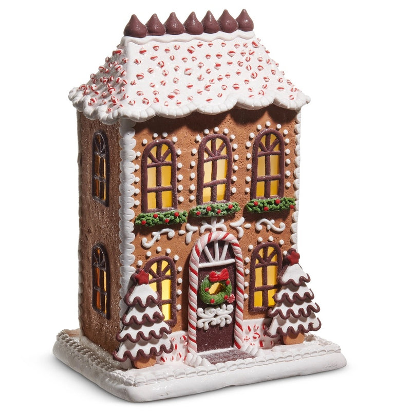 CASA DE JENGIBRE ILUMINADA -CHOLOLATE FROSTED 13"