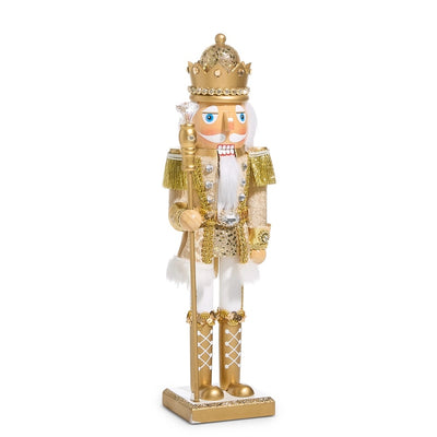 CASCANUECES DORADOS CON BRILLANTINA DE 15"