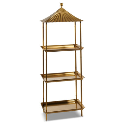 ESTANTERIA PAGODA 59"-GOLD