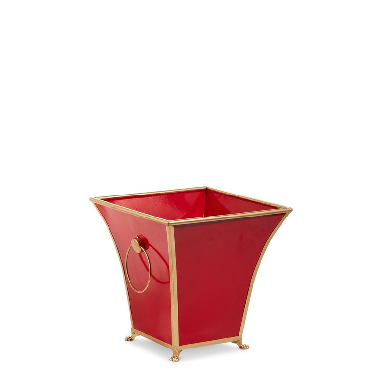 MACETAS RED AND GOLD 12.25"
