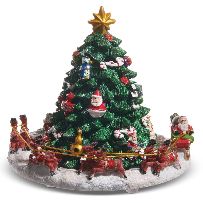PAPÁ NOEL ALREDEDOR DEL ÁRBOL DE 6.25"
