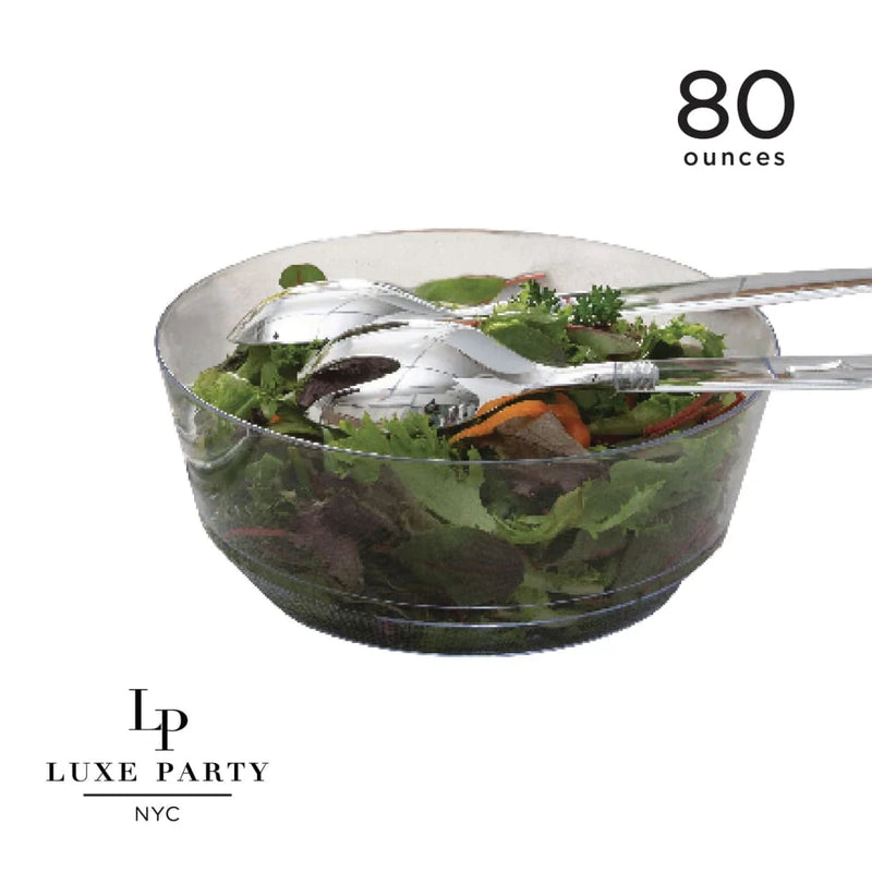 BOWL DE ENSALADA TRANSPARENTES DE 80 OZ 1 PK