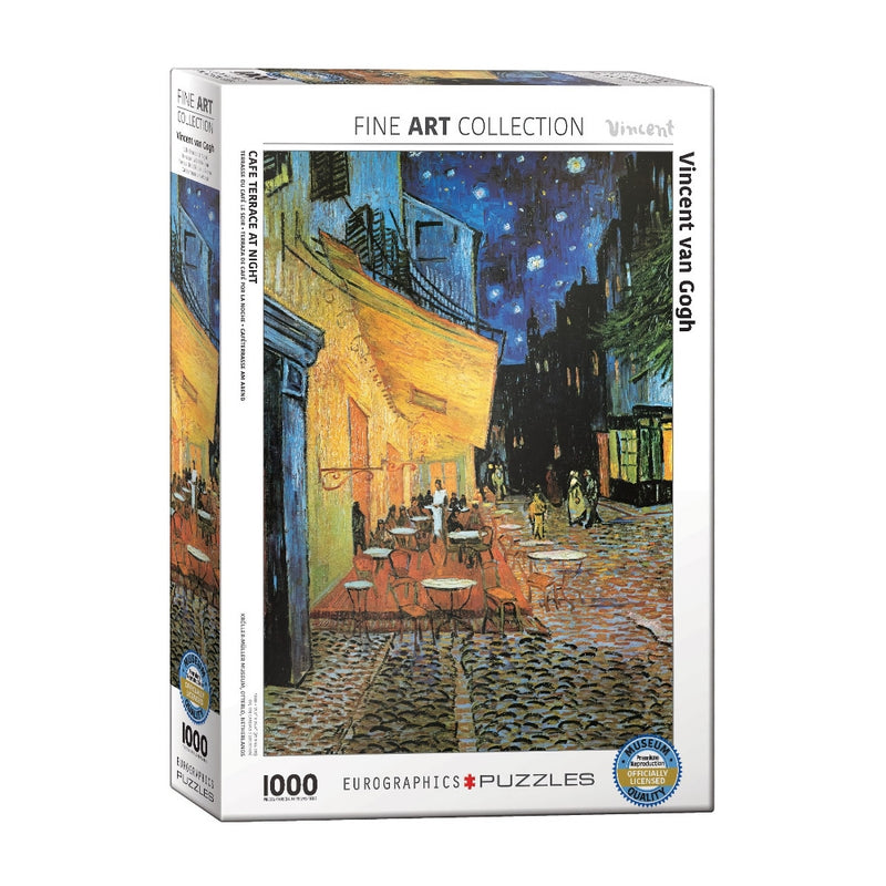 ROMPECABEZA VINCENT VAN GOGH: TERRAZA DE CAFÉ POR LA NOCHE 1000 PZ