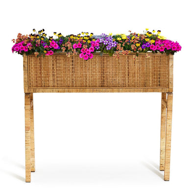 MESA JARDINERA DE RATTAN