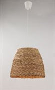 LAMPARA COLGANTE TEJIDA,1.5M 1XE27, COLOR NATURAL, 25W MAX