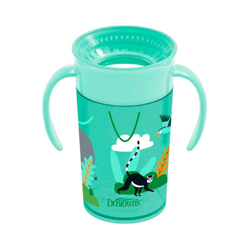 VASO CHEERS 360º 10OZ CON ASAS - VERDE AQUA