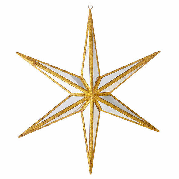 ESCULTURA DE ESTRELLA  DE 15"-DORADO