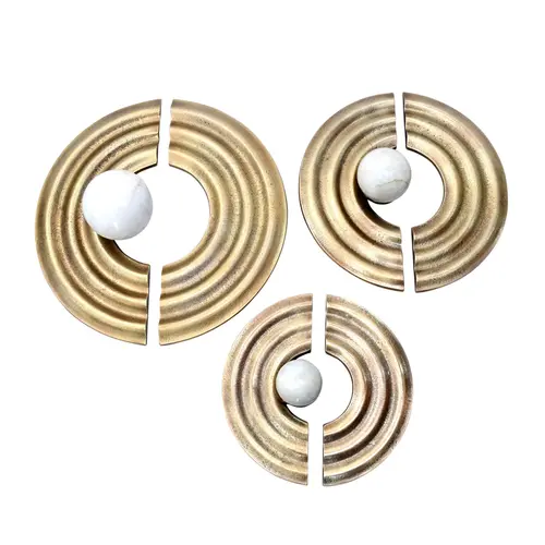 SET DE 3 DECORACION DE PARED LEZA  CON ANILLO DORADO 12/15/18"