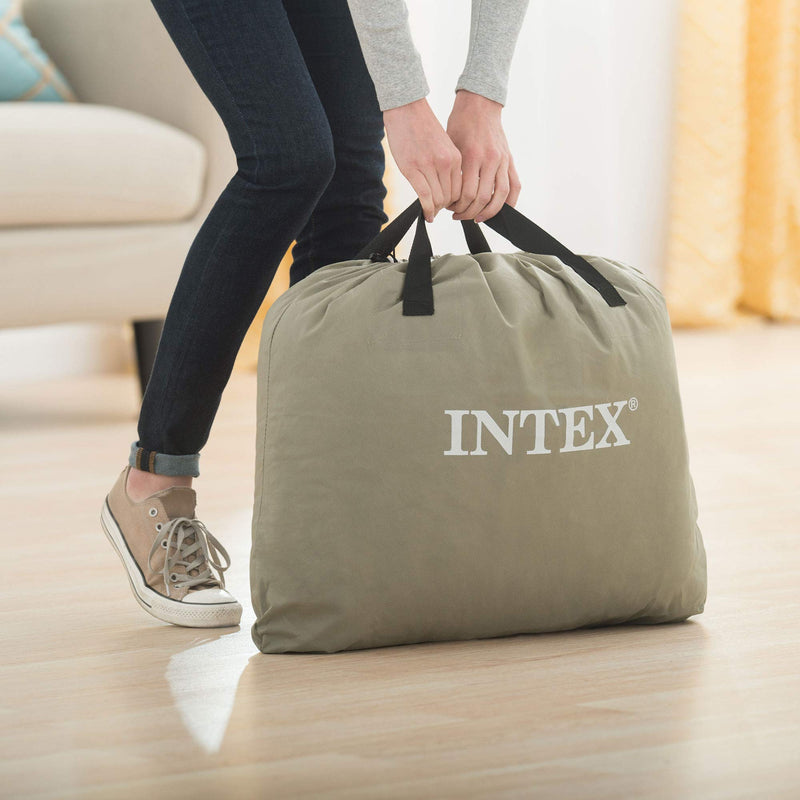 INTEX COLCHON INFLABLE CON BOMBA INTEGRADA Y ALMOHADA