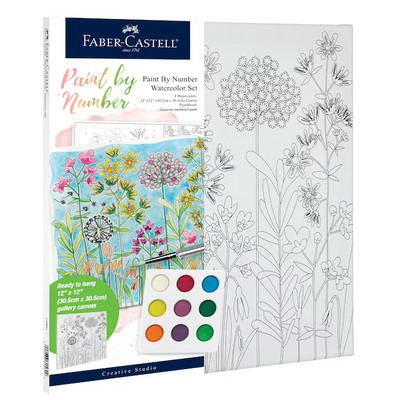 FABER CASTLE-SET DE CANVA Y AQUARELA-FARMHOUSE FLORAL
