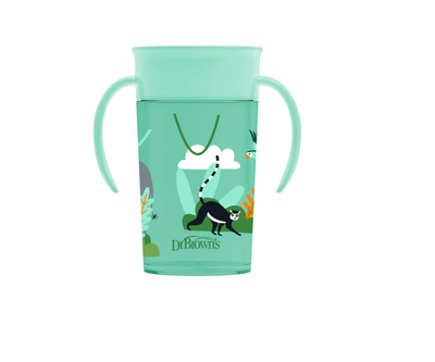 VASO CHEERS 360º 10OZ CON ASAS - VERDE AQUA