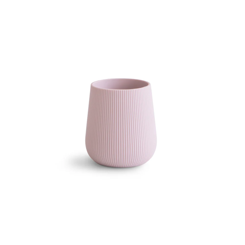 VASO DE ENTRENAMIENTO DE SILICONA PARA BEBES - LILA PASTEL