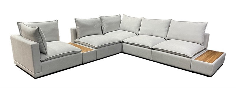 SOFA GRIS (Silla sin brazo 3/ Esquina 2/Consola 2)