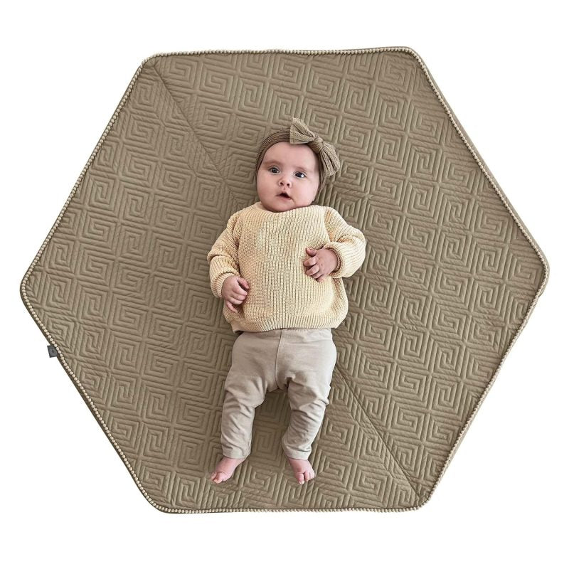 BOPPY TAPETE DE JUEGO DE LABERINTO NATURAL,  CREMA