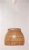 LAMPARA COLGANTE TEJIDA DE PAPEL,1.5M 1XE27, COLOR NATURAL, 25W MAX