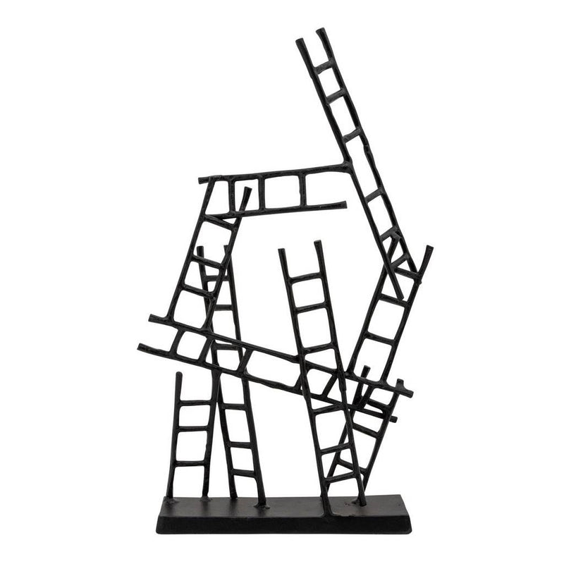 ESCULTURA DE ESCALERAS DE 24 "-NEGRO