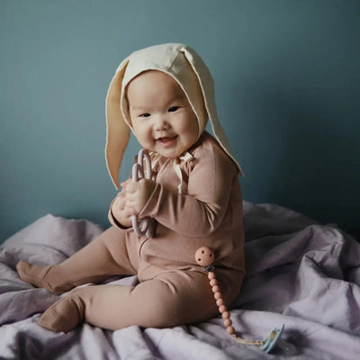 MUSHIE PIJAMA CON CREMALLERA 0-3 M-BLUSH
