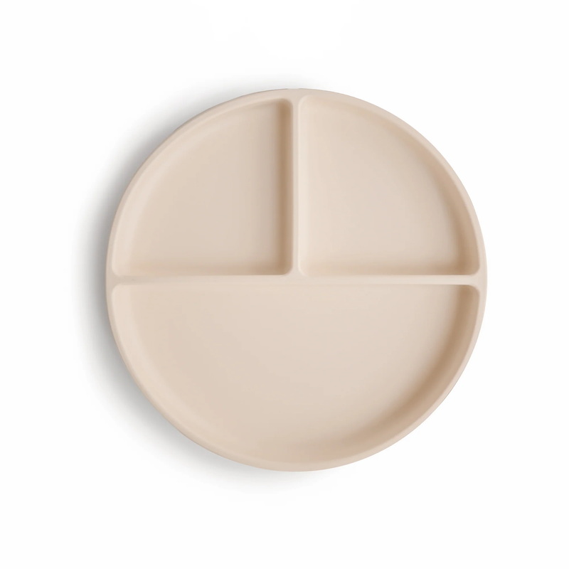 MUSHIE PLATO CON DIVISIONES DE SILICONE CON BASE D SUCCIÓN-SHIFTING SAND