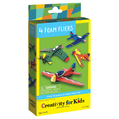 CREATIVITY FOR KIDS-KIT PARA PINTAR AVIONES DE ESPUMA 4PCS