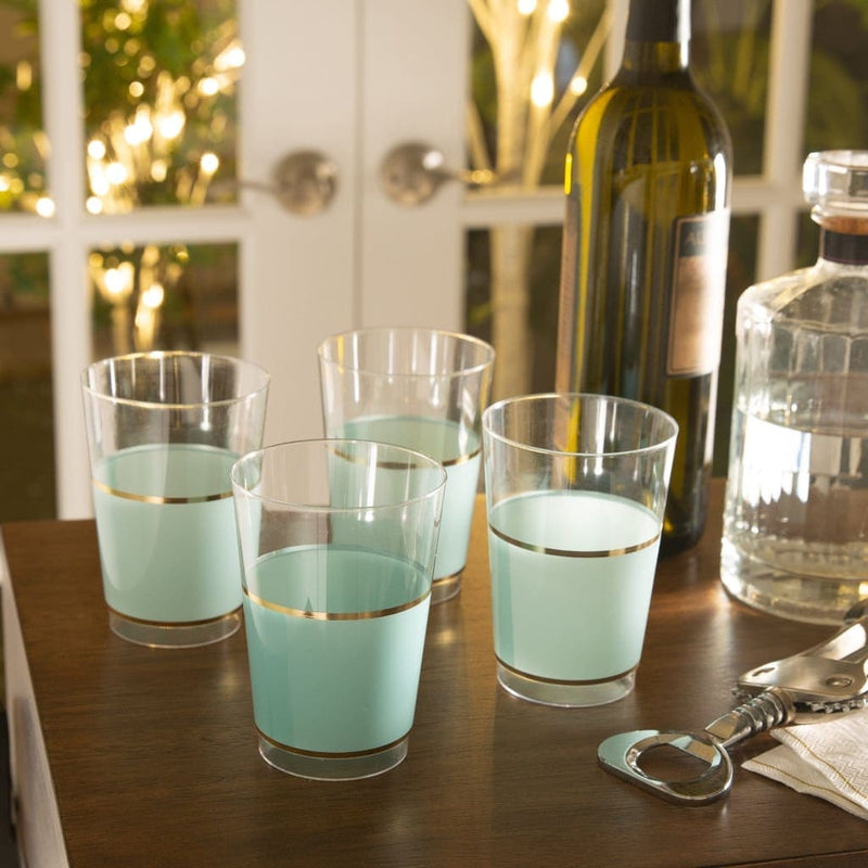 SET DE VASOS 12OZ- VERDE MENTA