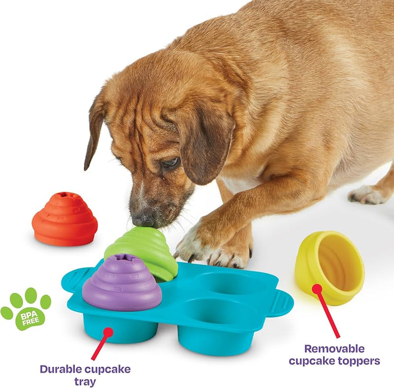 BRIGHTKINS ROMPECABEZAS DE FIESTA DE CUPCAKES PARA PERROS