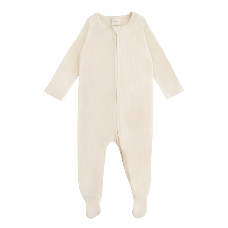 MUSHIE PIJAMA CON CREMALLERA 3-6 M-IVORY