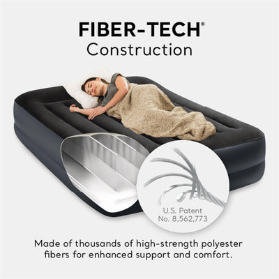 INTEX COLCHON INFLABLE CON BOMBA INTEGRADA Y ALMOHADA