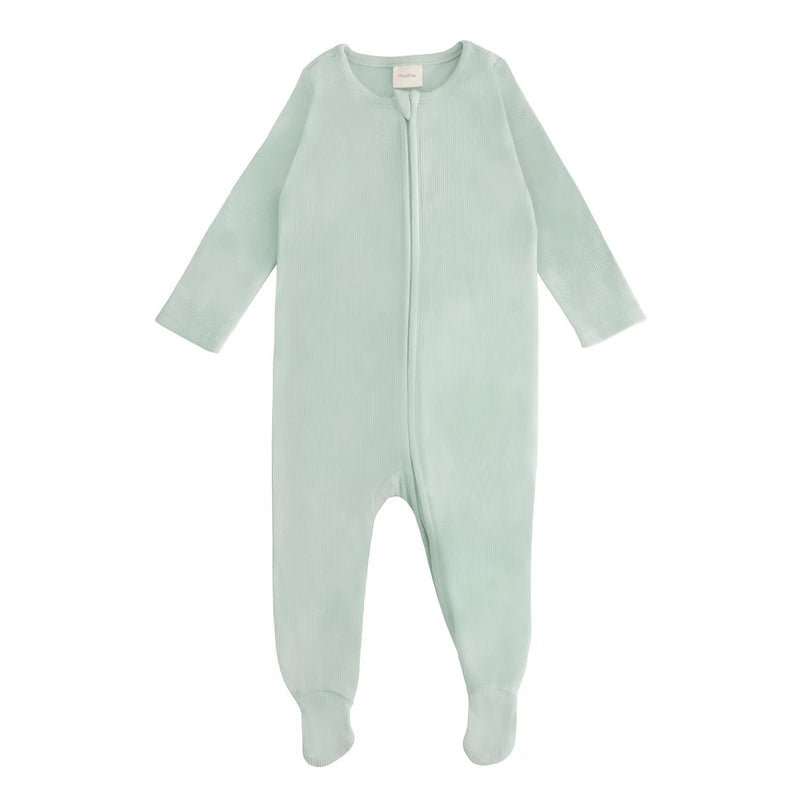 MUSHIE PIJAMA CON CREMALLERA 6-9 M-ROMAN GREEN