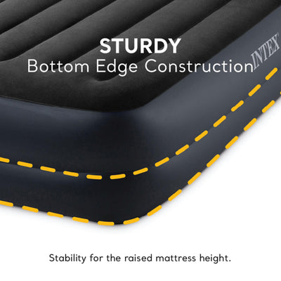 INTEX COLCHON INFLABLE CON BOMBA INTEGRADA Y ALMOHADA