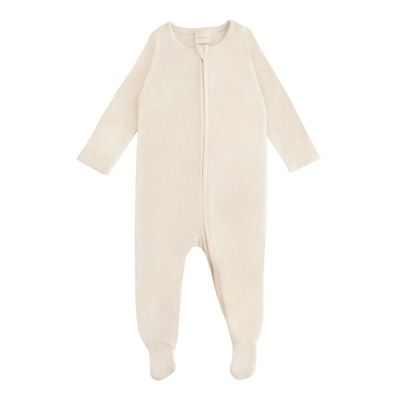 MUSHIE PIJAMA CON CREMALLERA 6-9 M-IVORY