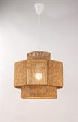LAMPARA COLGANTE TEJIDA DE PAPEL,1.5M 1XE27, COLOR NATURAL, 25W MAX