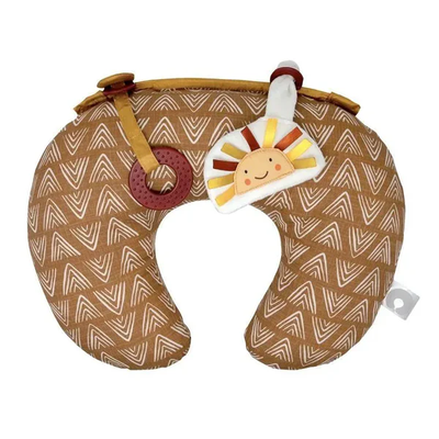 BOPPY ALMOHADA TUMMY TIME CON JUGUETES INCLUIDOS, SOL DORADO Y CHEVRON 3