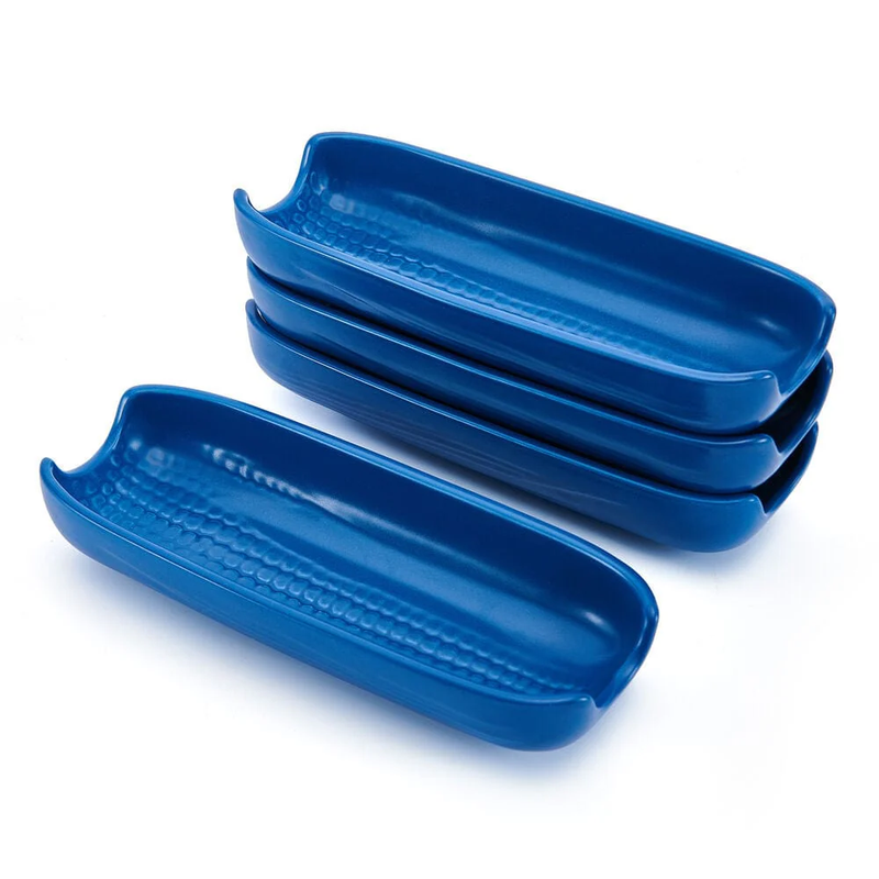 SET DE 4 PLATO PARA MAIZ - AZUL