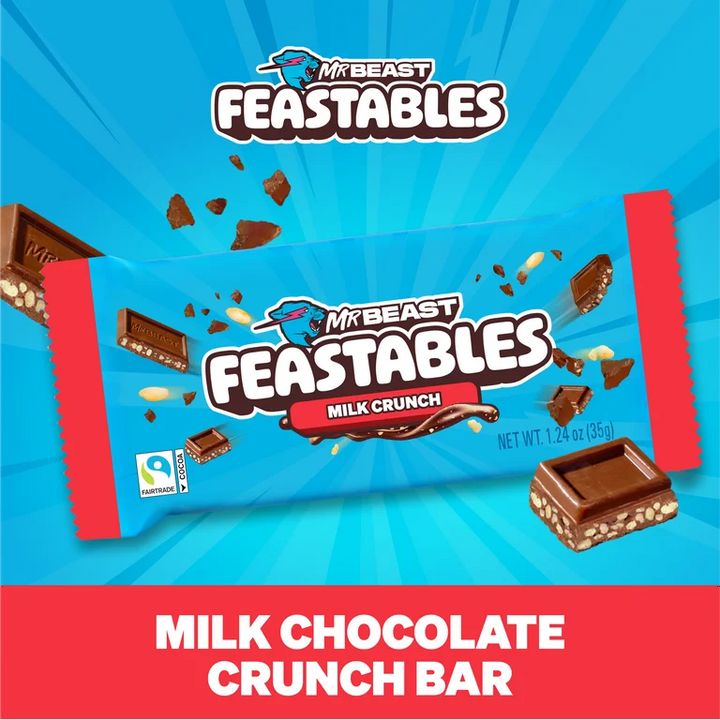 Mr.BEAST FEASTABLES SHACK SCAN WIN セット MR. BEAST FEASTABLES CHOCOLATE CRUNCH 60G – Kennedy Home