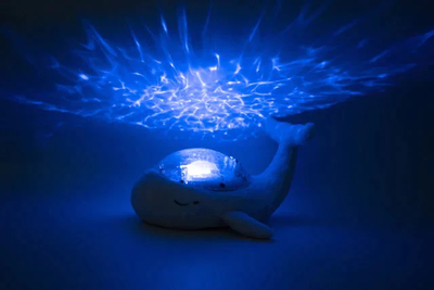 FAMILIA DE BALLENAS PELUCHE DIFUNDE LUZ, AZUL