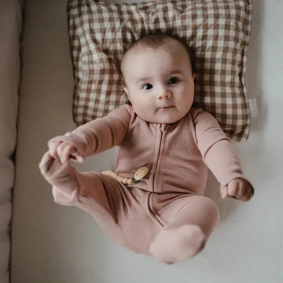 MUSHIE PIJAMA CON CREMALLERA 3-6 M-BLUSH