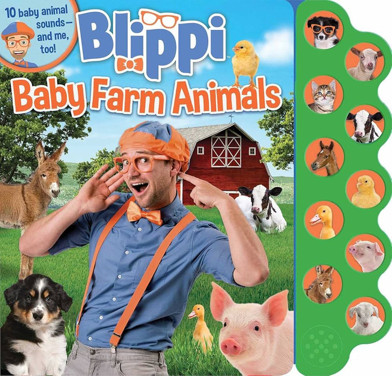 LIBRO BLIPPI BABY FARM ANIMALS SOUND BOOKS