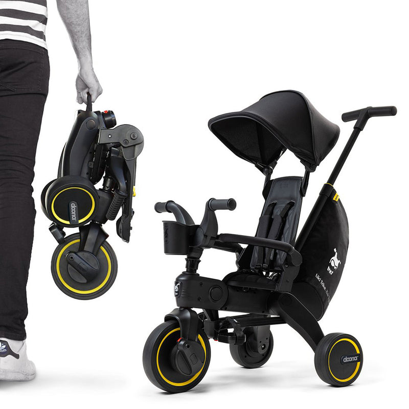 TRICICLO PLEGABLE PARA NIÑOS S3- NEGRO MEDIA NOCHE