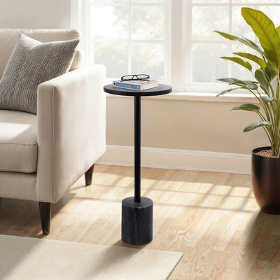 MESA ACENTUAL DE GRANITO NEGRO OTTAWA DE 24"