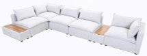 SOFA BLANCO (Silla sin brazo 3/ Esquina 2/Consola 2)