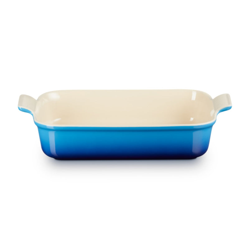 PLATO RECTANGULAR HERITAGE DE 32 CM EN AZUL