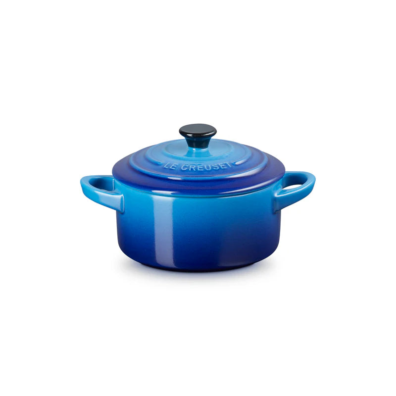 MINI COCOTTE CLÁSICA REDONDA DE 10 CM EN AZUL