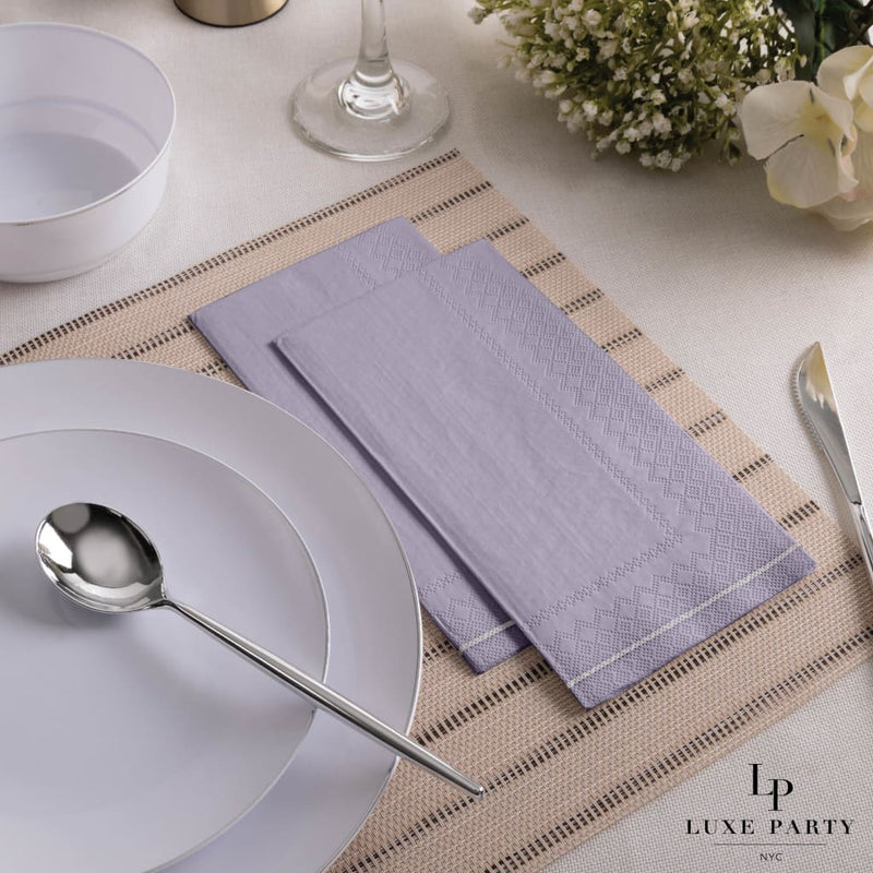 SET DE SERVILLETAS LISAS - PURPURA LAVANDA