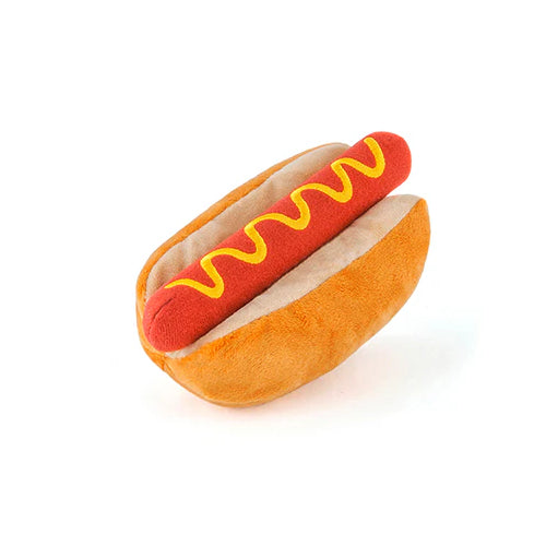 HOT DOG JUGUETE DE PERRO - CREMA