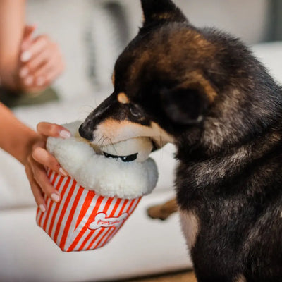 PALOMITAS JUGUETE DE PERRO-ROJO