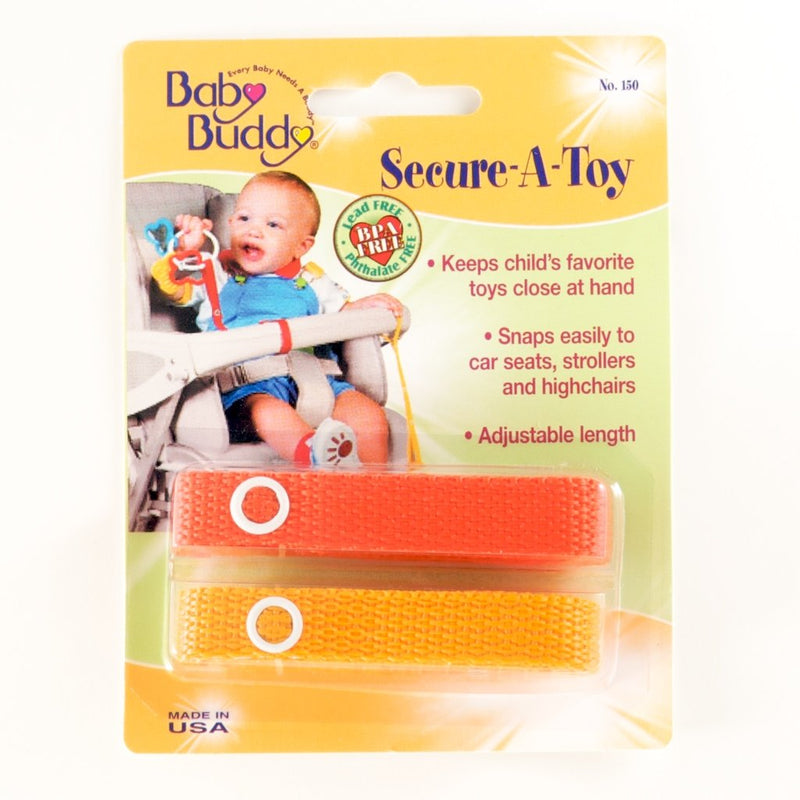 Secure-A-Toy 2ct - NARANJA-DORADO