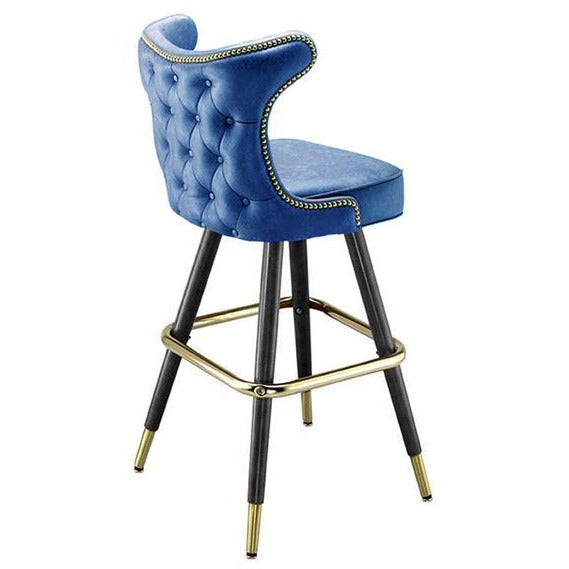 SILLA DE BAR AZUL